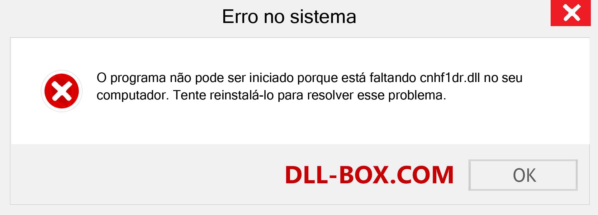 Arquivo cnhf1dr.dll ausente ?. Download para Windows 7, 8, 10 - Correção de erro ausente cnhf1dr dll no Windows, fotos, imagens